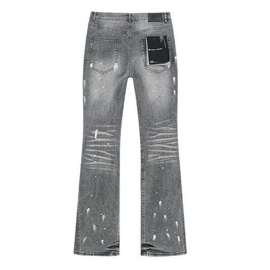 Purple Flared Jeans