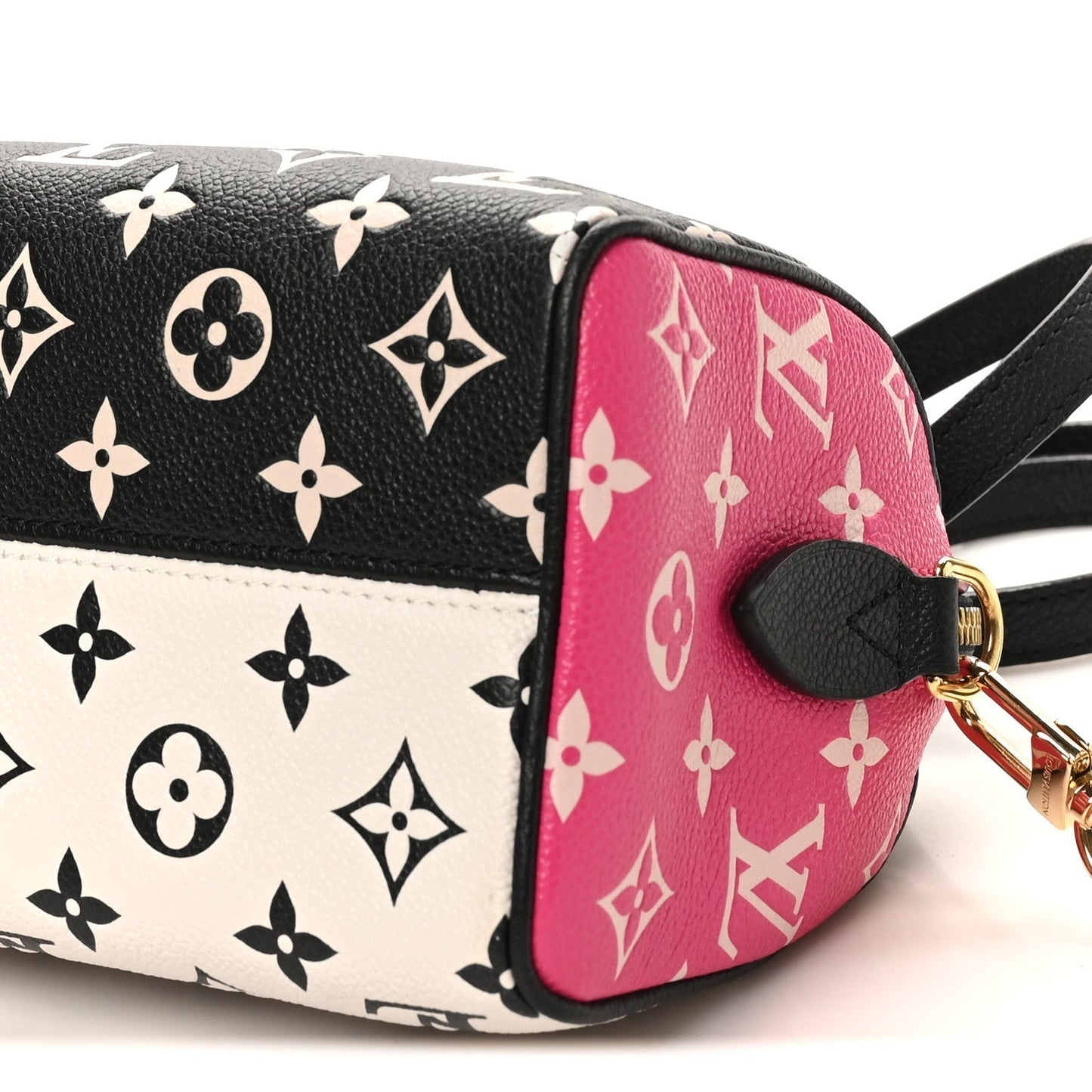 Empreinte Monogram Spring in the City Speedy Bandouliere 20 Black White Pink