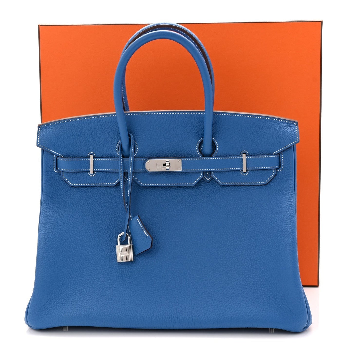Togo Horseshoe Birkin 35 Mykonos Iris