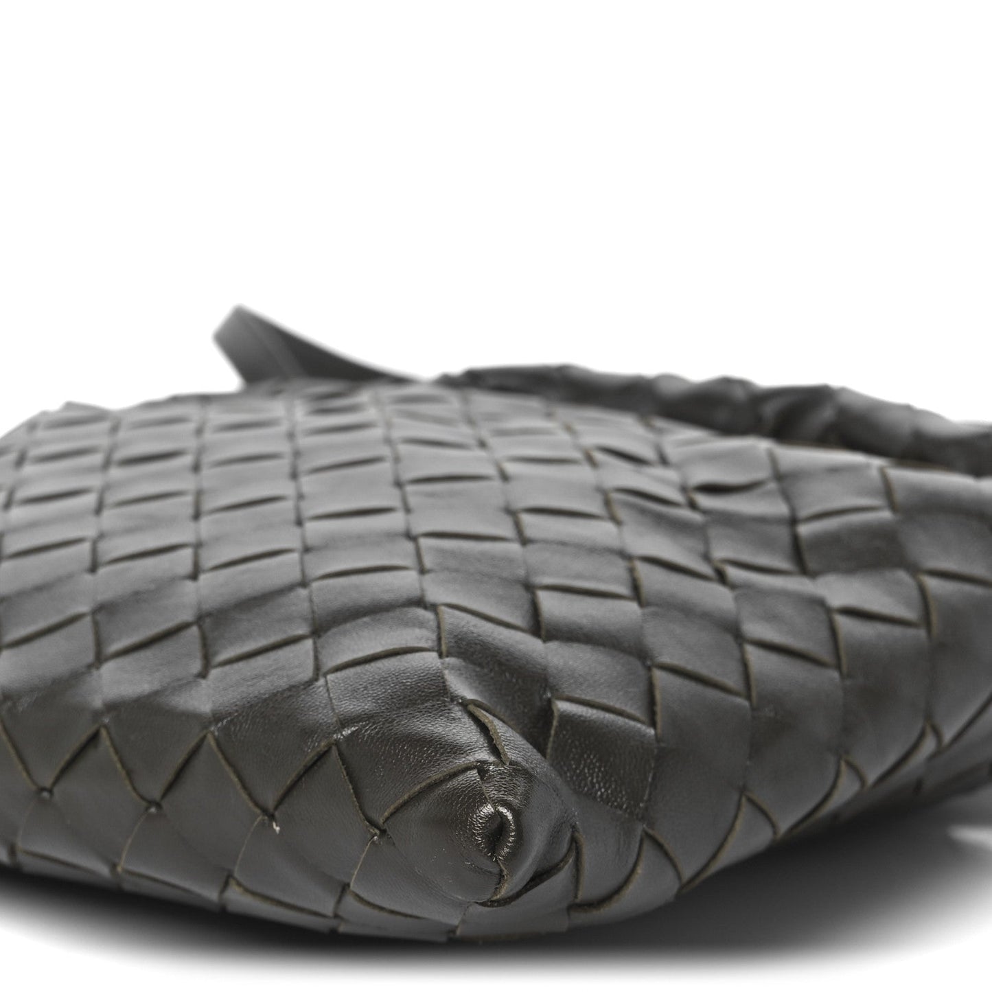 Calfskin Intrecciato Mini Hop Kaki