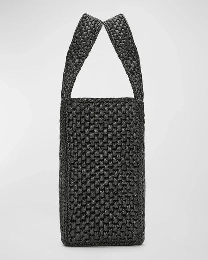 LOEWE x Paula's Ibiza Font Tote Small Bag in Raffia