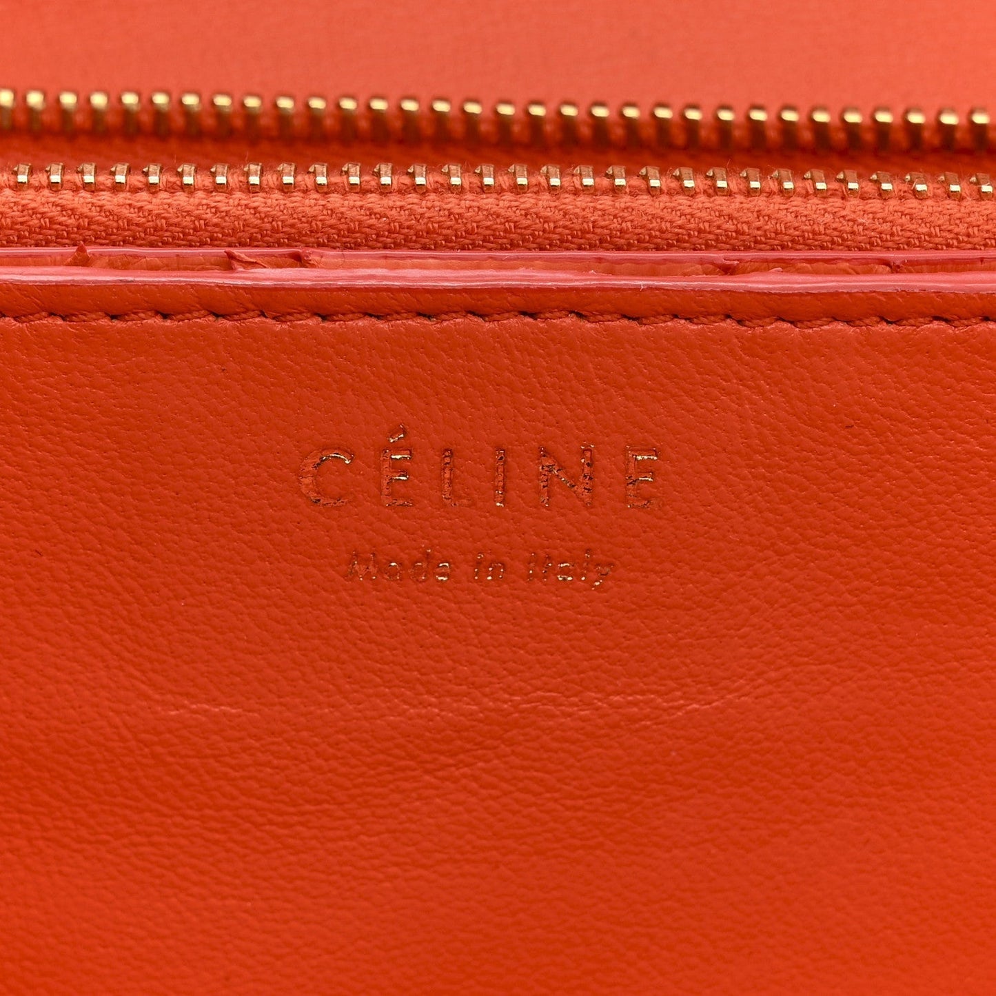 Snakeskin Classic Box Flap Orange