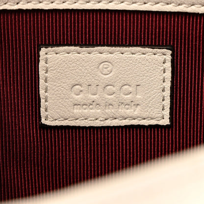Lambskin Matelasse Mini GG Marmont Shoulder Bag White