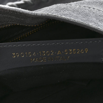 Suede Gold Metallic Edge Hardware City Gris Plomb