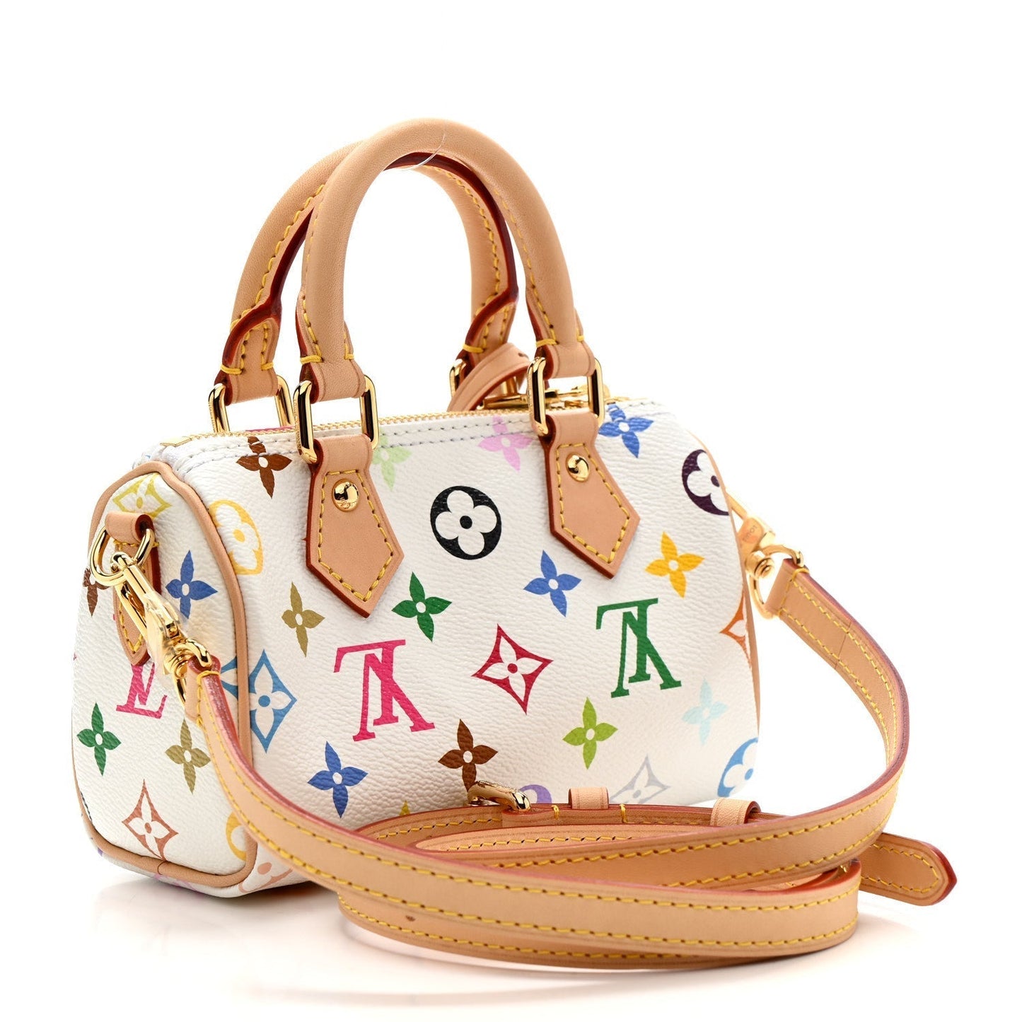 LV X TM Monogram Multicolor Nano Speedy White