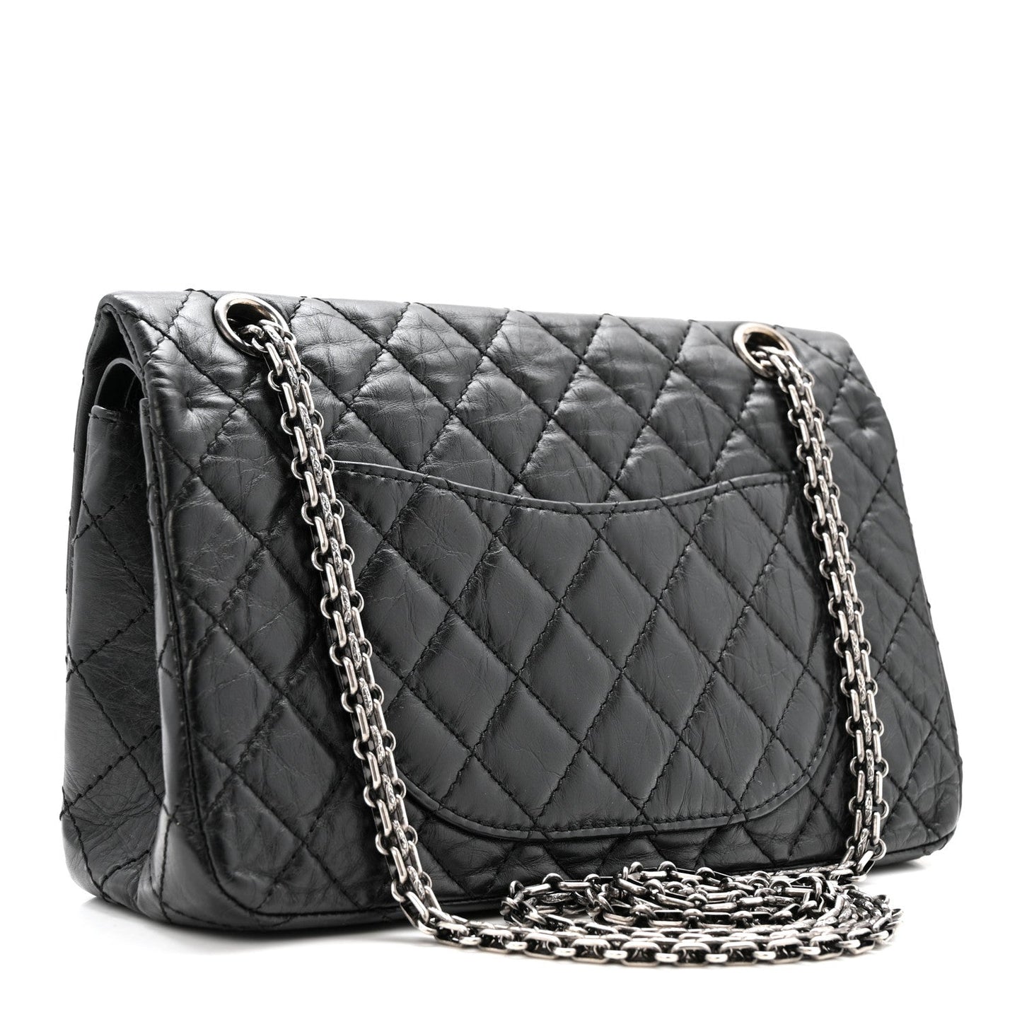 Aged Calfskin Lucky Charms 2.55 Reissue 225 Flap Black
