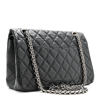 Aged Calfskin Lucky Charms 2.55 Reissue 225 Flap Black
