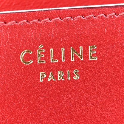 Box Calfskin Medium Classic Box Flap Bag Red