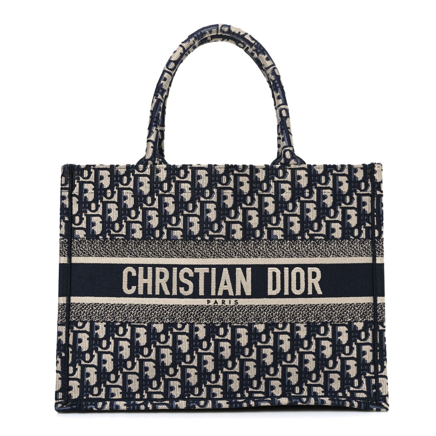 Oblique Medium Book Tote Blue Multicolor