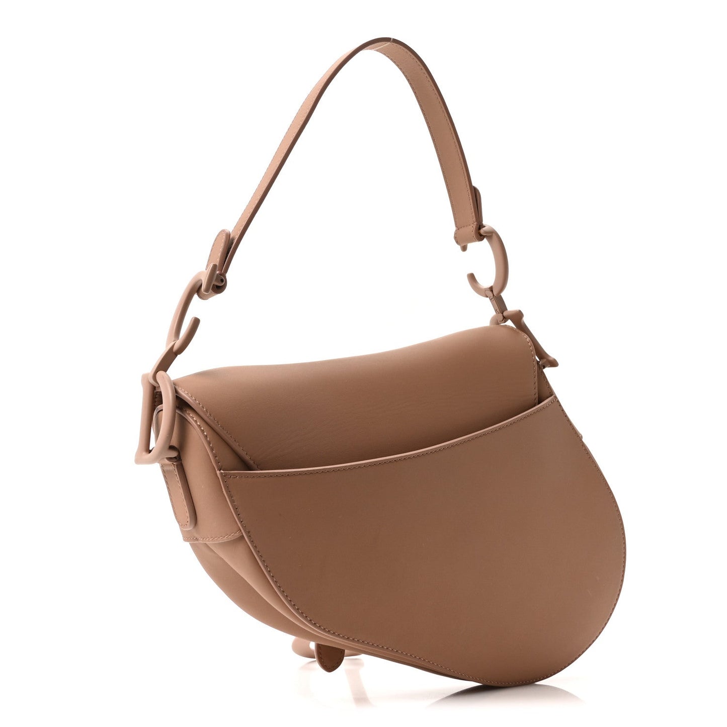 Ultra Matte Calfskin Saddle Bag Blush