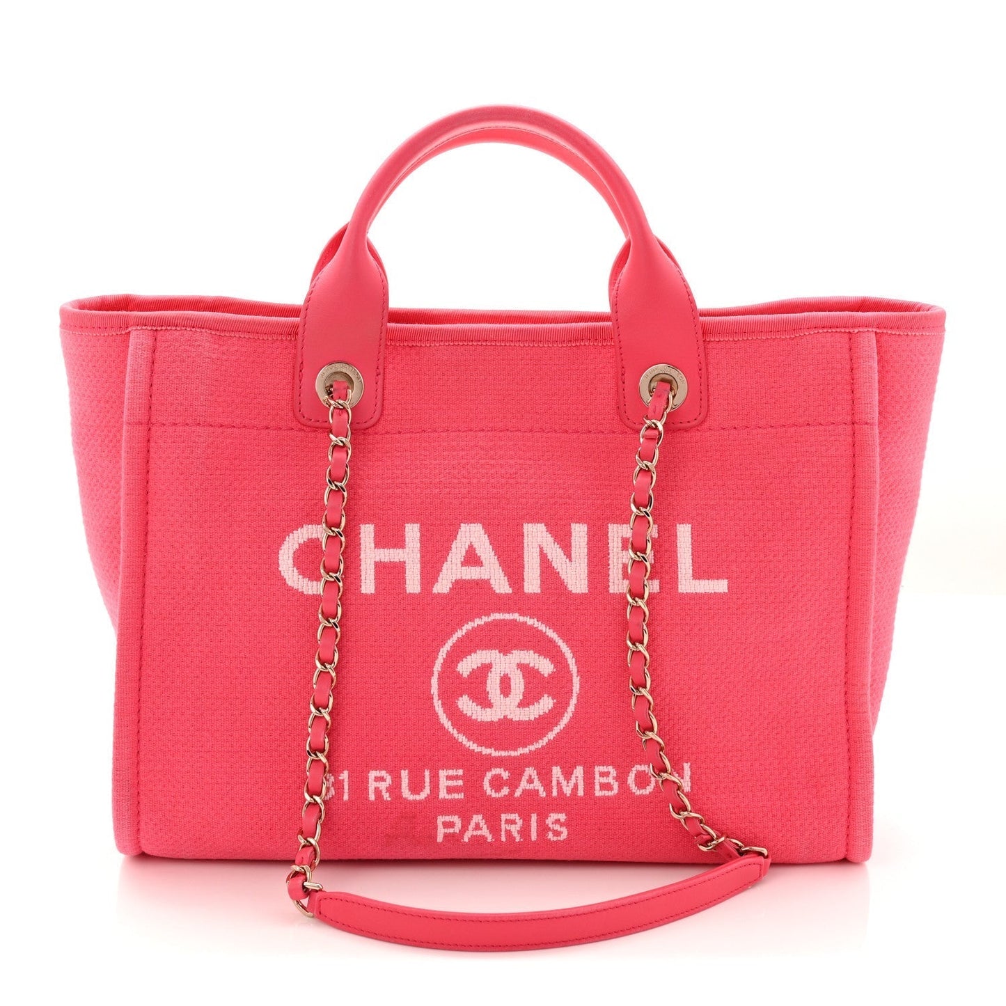 Mixed Fibers Small Deauville Tote  Pink