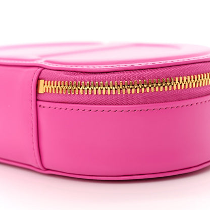 Calfskin CD Signature Oval Crossbody Camera Bag Rani Pink