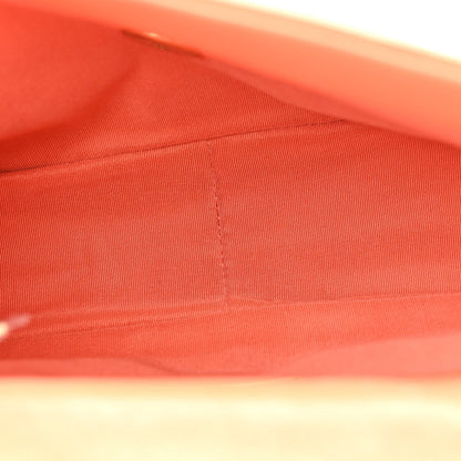 Goatskin Quilted Medium Chanel 19 Flap Orange