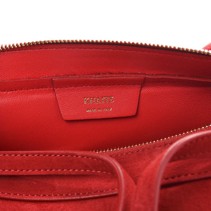 Suede Calfskin Simona Shoulder Bag Rebel