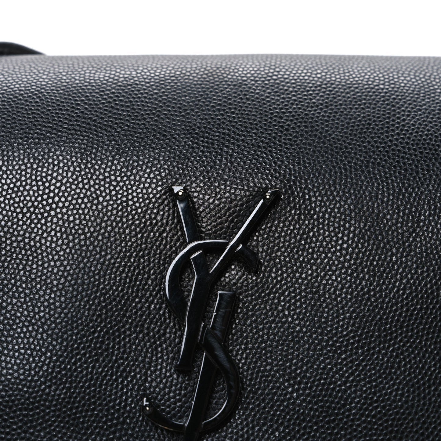 Grain De Poudre Medium West Hollywood Monogram Fold-Over Bag Black