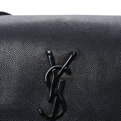 Grain De Poudre Medium West Hollywood Monogram Fold-Over Bag Black