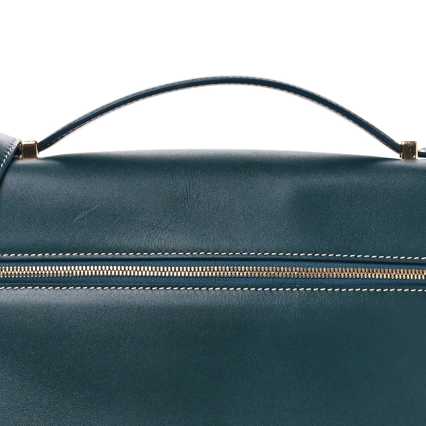Smooth Calfskin Extra Bag L27 New Petrolio