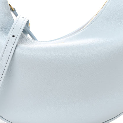 Supple Grained Calfskin Teen Lulu Shoulder Bag Glacier
