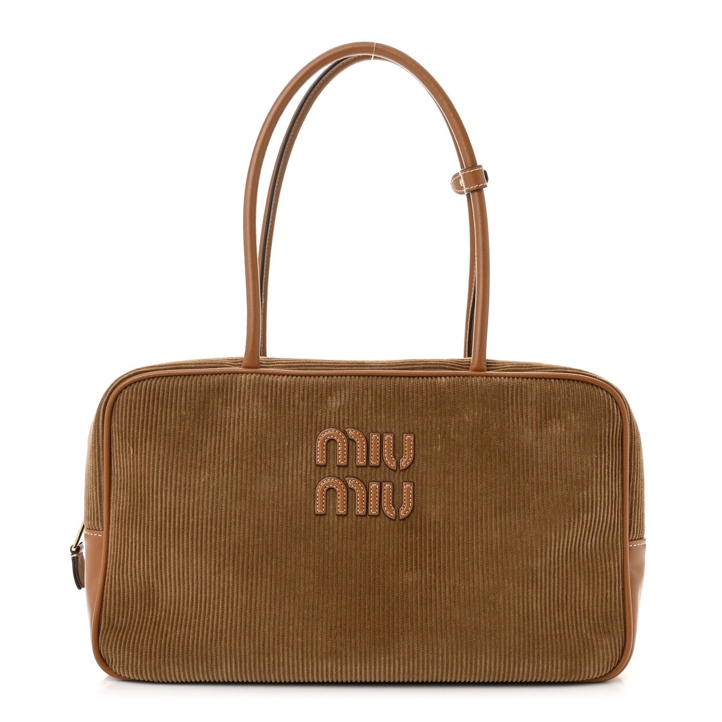 Corduroy Large Beau Top Handle Bag Cinnamon