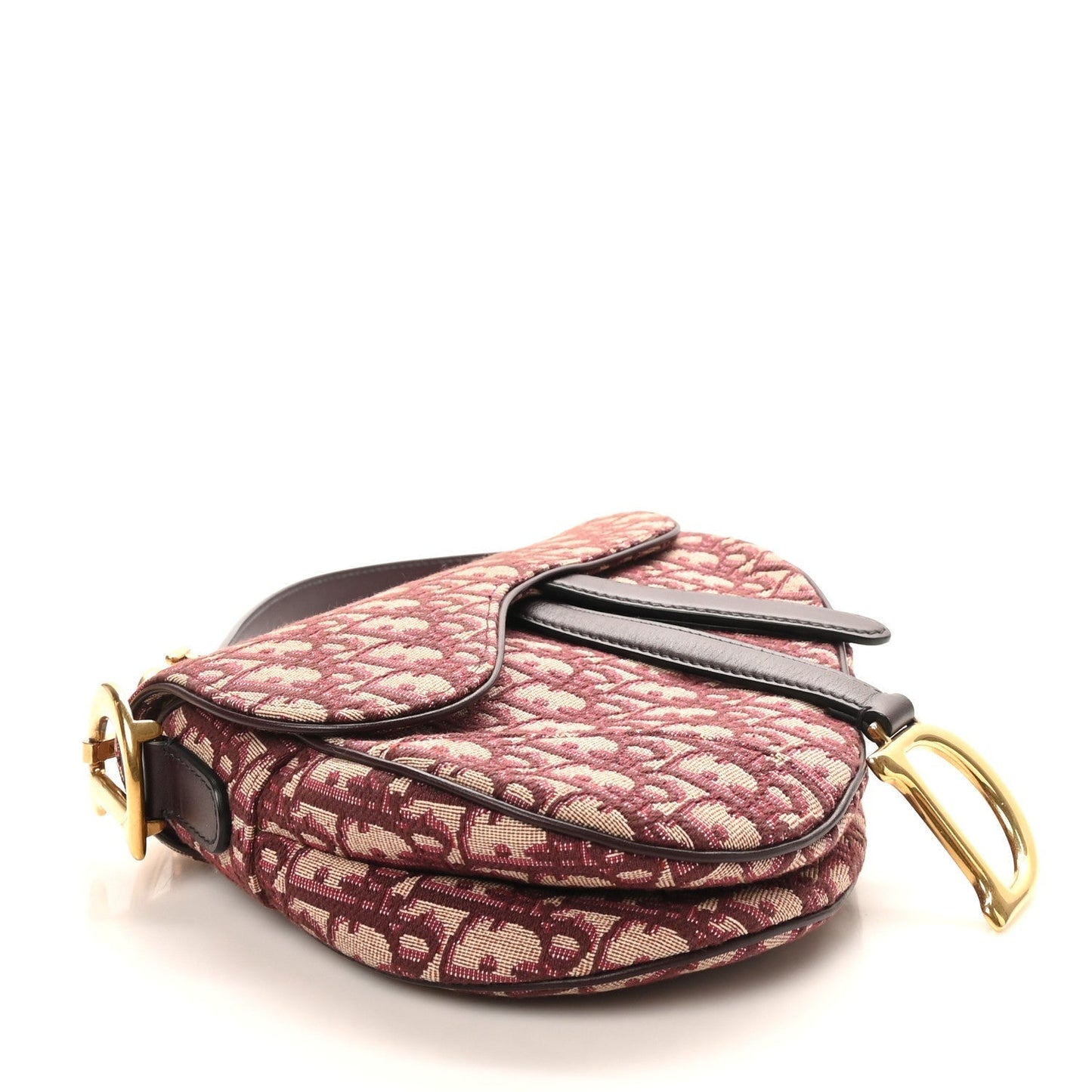 Oblique Saddle Bag Burgundy