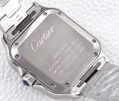 SANTOS LADY 35.1MM AUTOMATIC GOLD STEEL