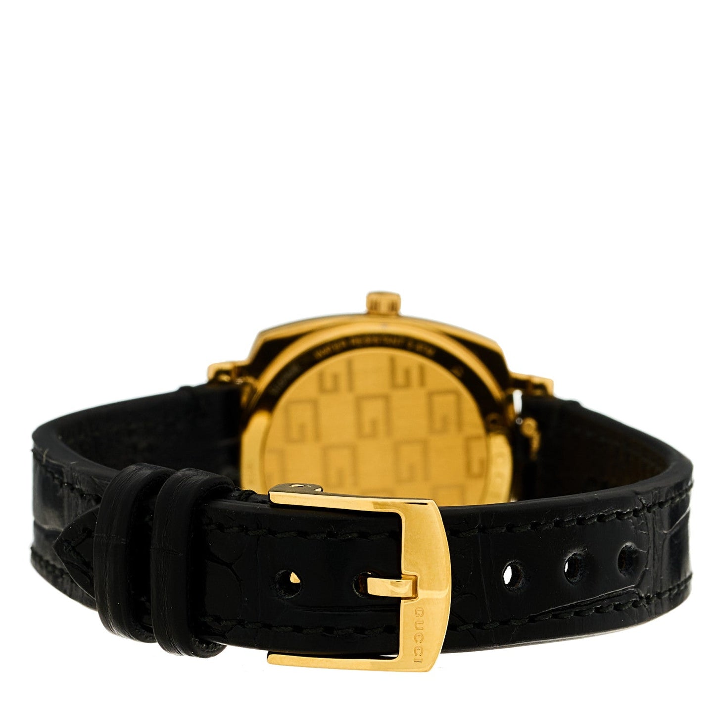 Stainless Steel Alligator 27mm Grip Quartz Watch Black