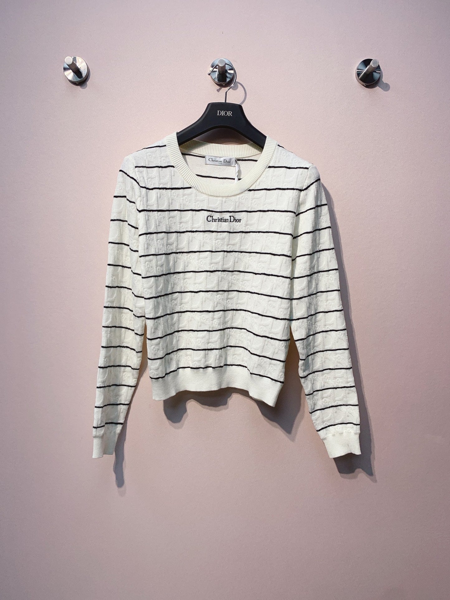 CD 25 Sweater Black And White Wool 301579