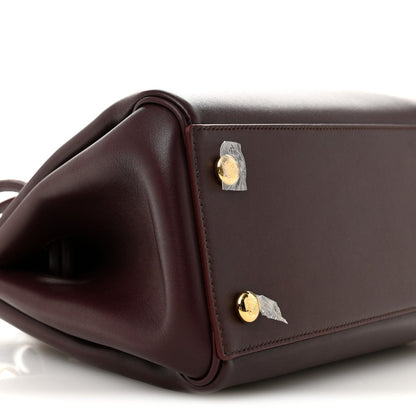 Supple Calfskin Small Madrid Bag Dark Burgundy