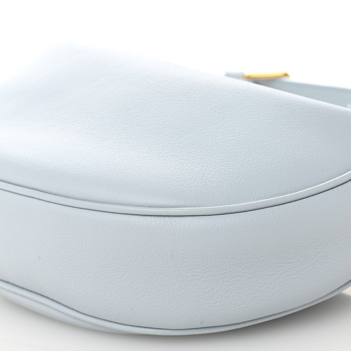 Supple Grained Calfskin Teen Lulu Shoulder Bag Glacier