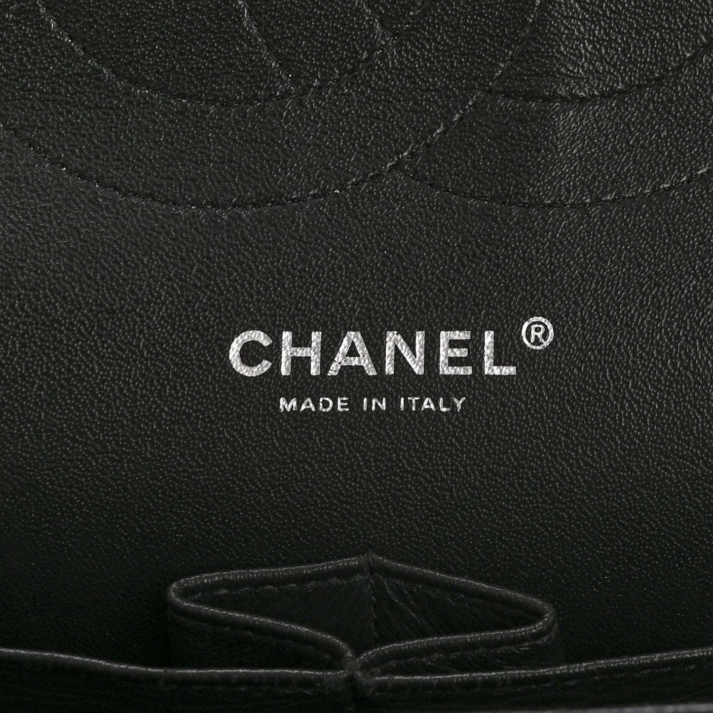 Shiny Crumpled Calfskin Quilted Jumbo Double Flap So Black