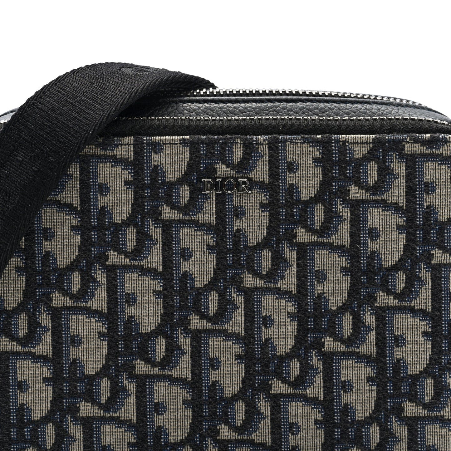 Oblique Pouch Beige Black