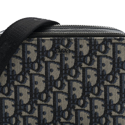 Oblique Pouch Beige Black