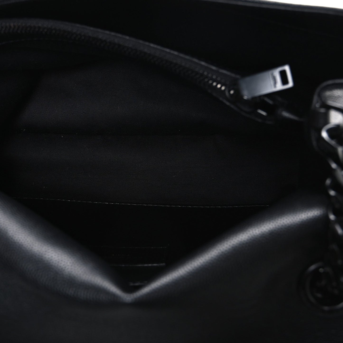 Grain De Poudre Medium West Hollywood Monogram Fold-Over Bag Black