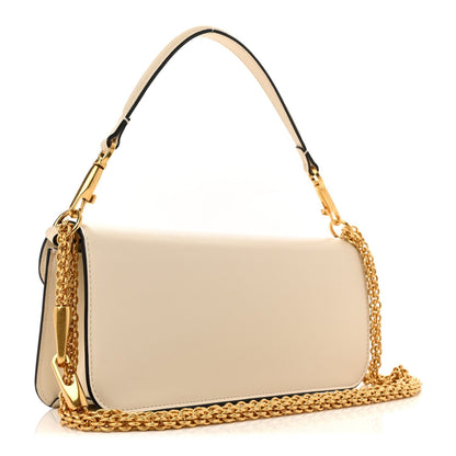 Calfskin Vlogo Loco Shoulder Bag Light Ivory