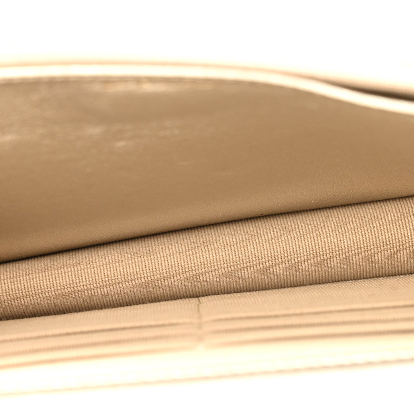 Gradient Metallic Lambskin Quilted Like A Wallet Wallet On Chain WOC Gold Pink