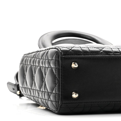 Lambskin Cannage Small My ABCDior Lady Dior Black