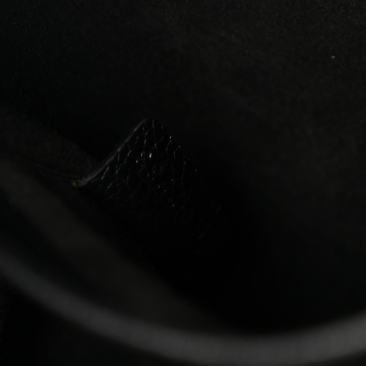 Calfskin Cuir Triomphe Cabas Drawstring Black