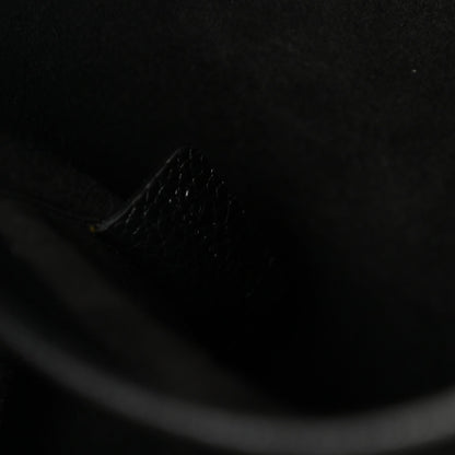 Calfskin Cuir Triomphe Cabas Drawstring Black
