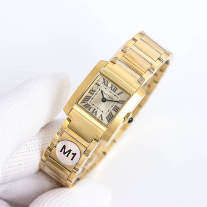 TANK FRANCAISE GOLD GREY DIAL