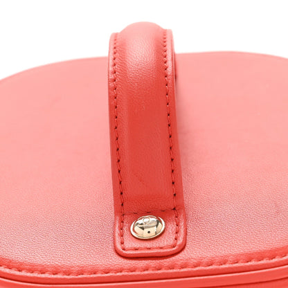 Lambskin Timeless Vanity Cosmetic Case Red