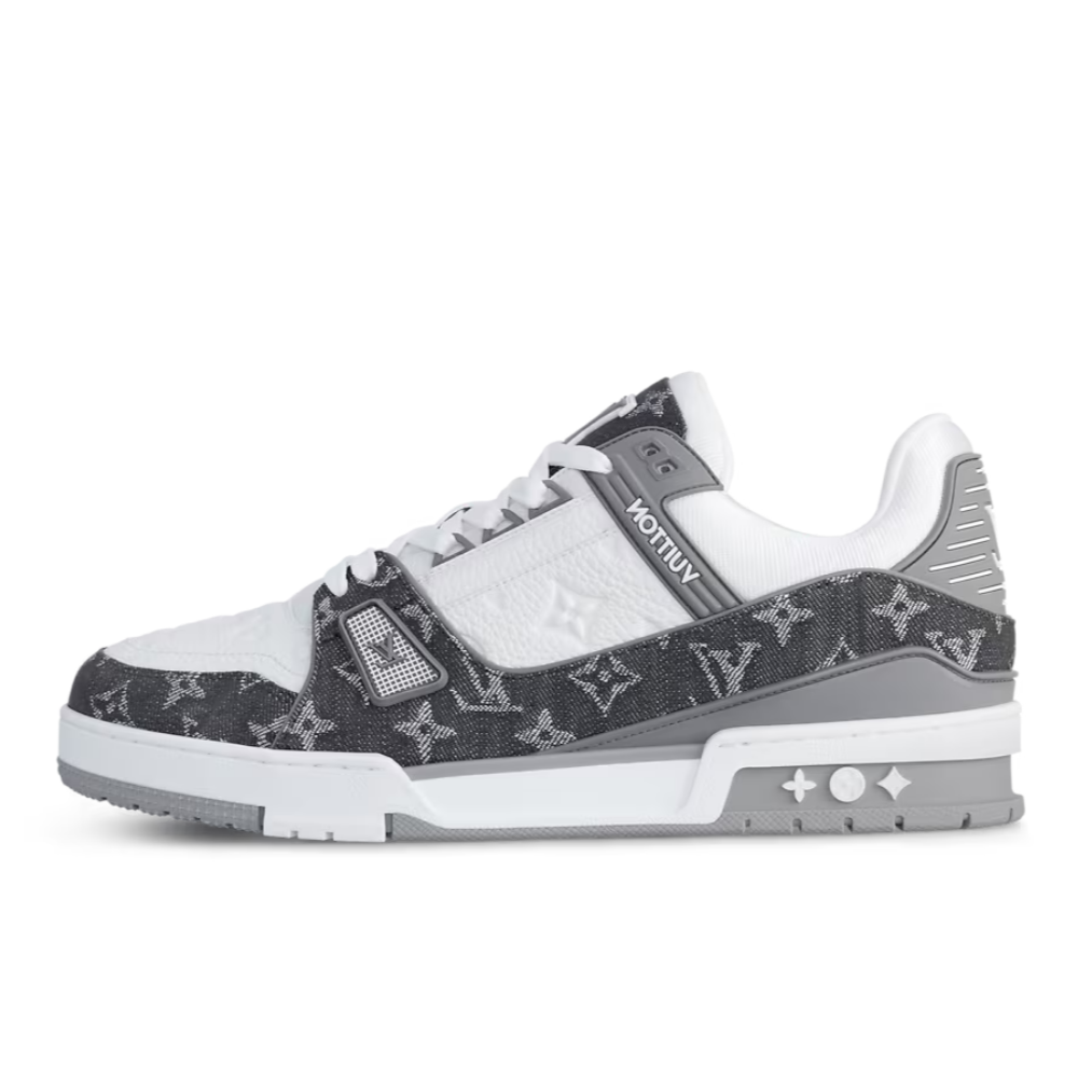 Monogram White Grey