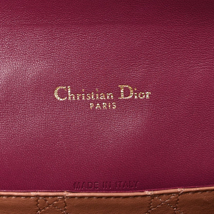 Lambskin Cannage Medium Miss Dior Flap Fuchsia
