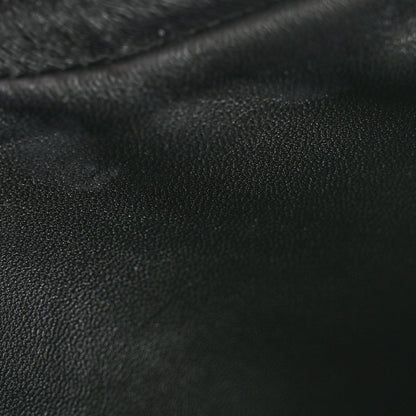 Smooth Calfskin Hula Hoop Shoulder Bag Black