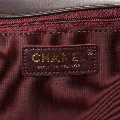 Calfskin Stitched Small Paris in Rome Messenger Brown