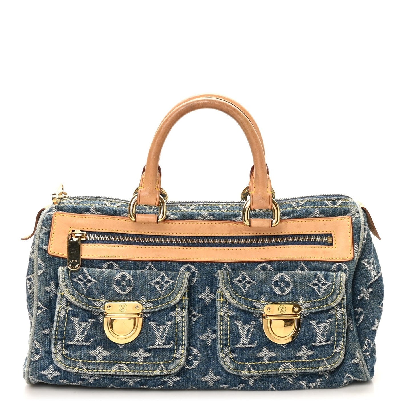 Monogram Denim Neo Speedy Blue