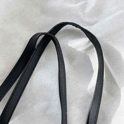 Saint Laurent Black Leather Shopper Tote