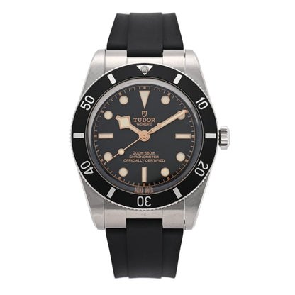 Stainless Steel Rubber 37mm Black Bay Fifty Four Automatic Watch Black 79000N