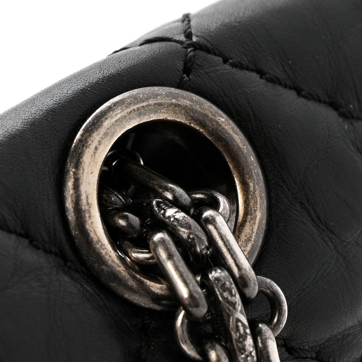 Aged Calfskin Lucky Charms 2.55 Reissue 225 Flap Black