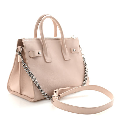 Grained Calfskin Baby Sac De Jour Souple Marble Pink
