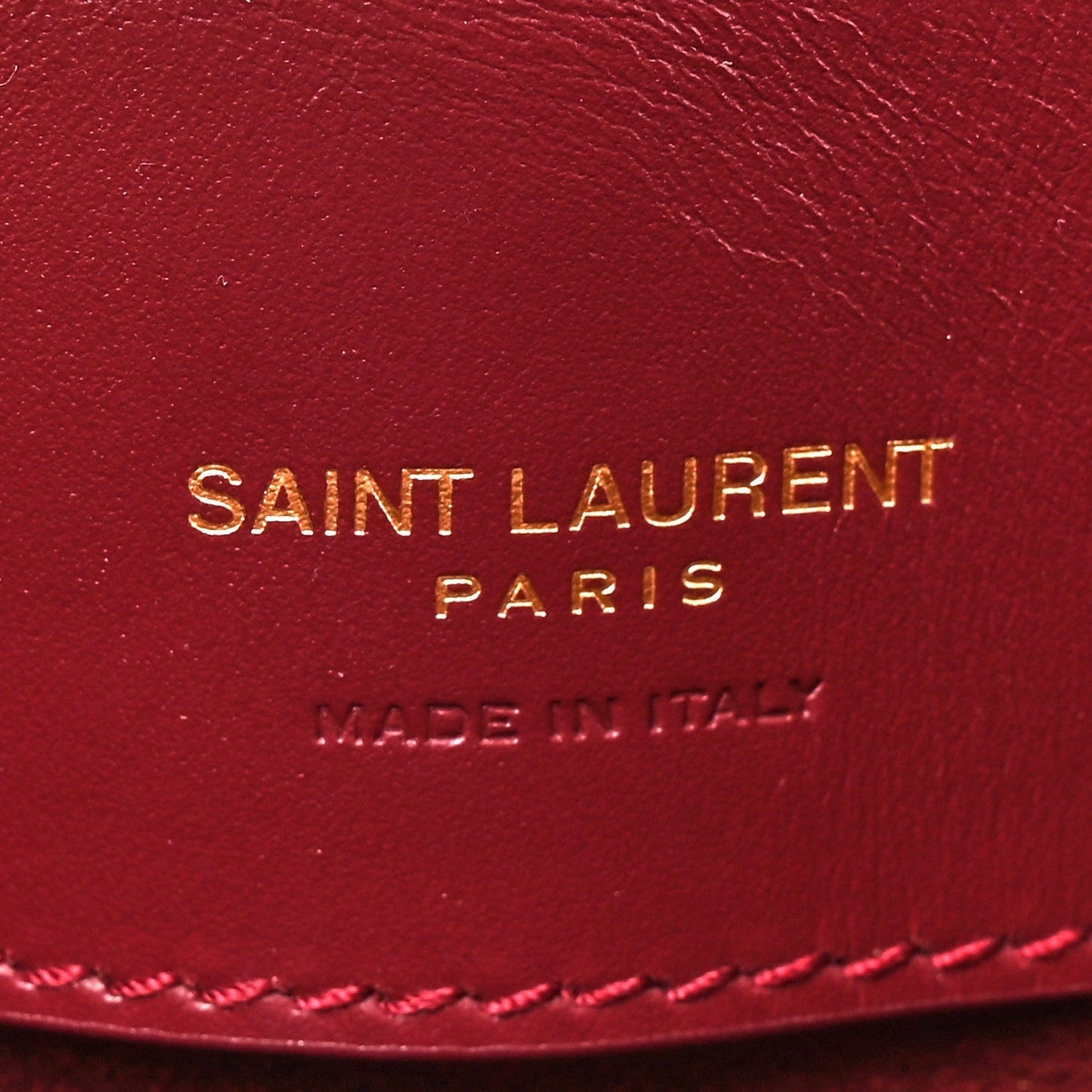 Shiny Calfskin Le 37 Mini Bucket Bag Rouge Merlot